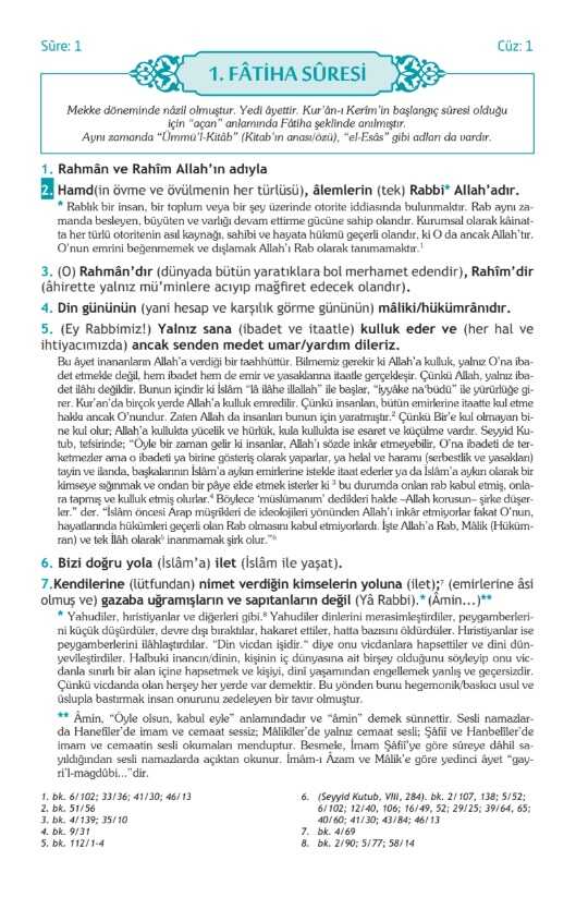 Feyzü'l Furkan Tefsirli Kur'ân-ı Kerîm Meali (Sempatik Cep Boy - İnce Cilt) LİLA